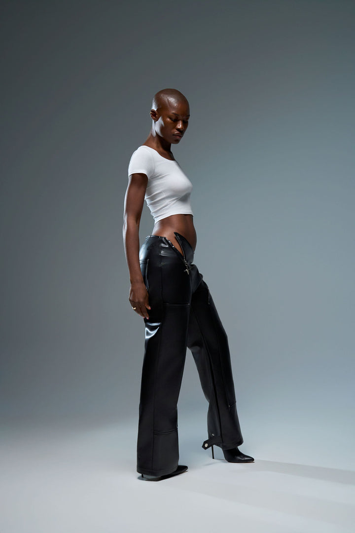 Faux Leather Pants